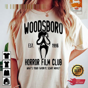 Scream Movie Woodsboro Horror Club T-shirt